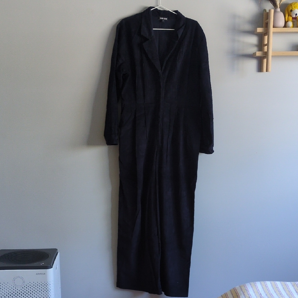 Ilana Kohn Navy Corduroy Jumpsuit, Sz L